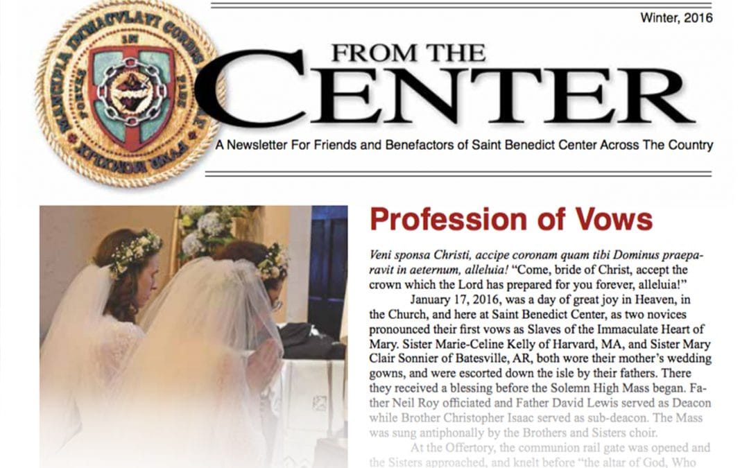Winter 2016 Newsletter