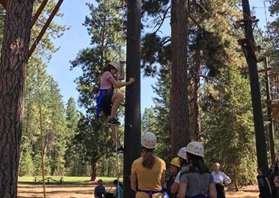 Campers on the Ropes Course