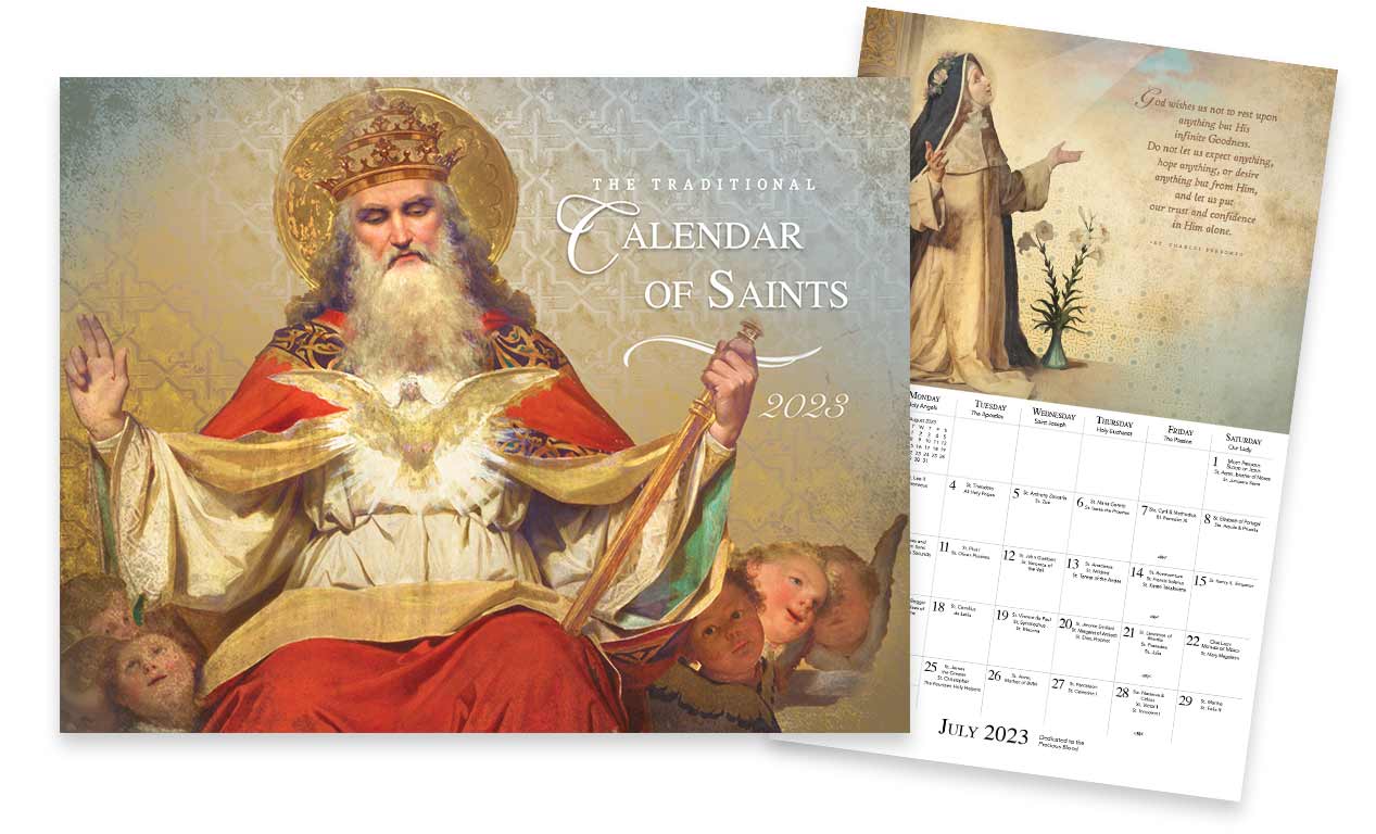 2023 Traditional Calendar of Saints - Saint Benedict Center