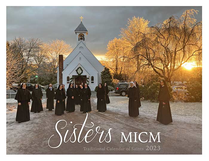 Sisters MICM 2023 Traditional Calendar of Saints