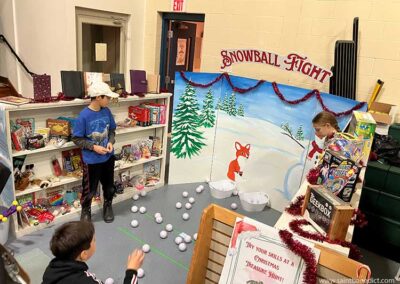 The Snowball Fight Game - Saint Benedict Center Snowball Fight Game at the Christmas Fair 2023