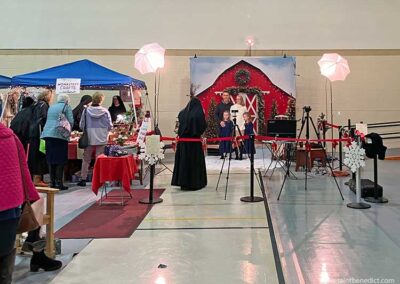 Family Photo time! - Saint Benedict Center Family Photos at the Christmas Fair 2023