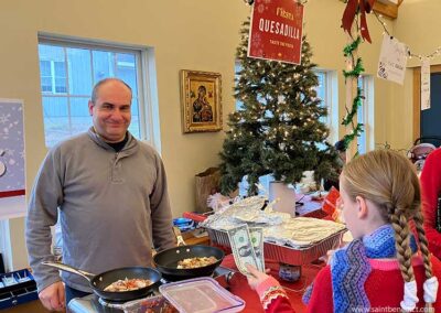 Festive Quesadilla - Saint Benedict Center Quesadilla at the Christmas Fair 2023