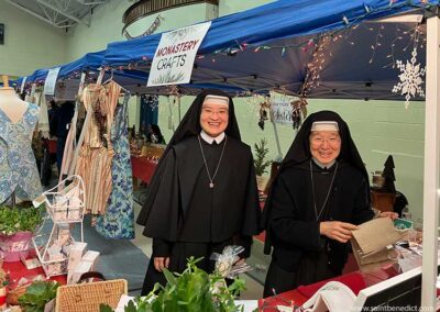 Merry Sisters! - Saint Benedict Center Sisters smile at the Christmas Fair 2023