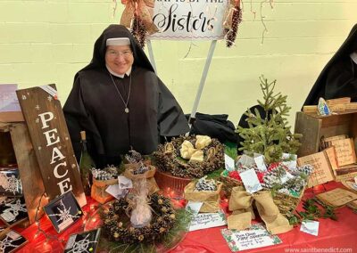 Crafts from Pine Cones! - Saint Benedict Center Pinecone art Christmas Fair 2023