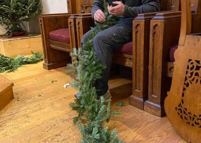 Brothers prepares greens Christmas 2024