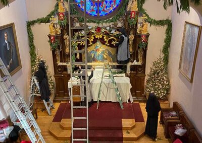 Sisters Decorate Sanctuary Christmas 2024