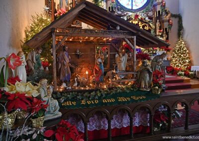 Chapel Manger scene at Epiphany