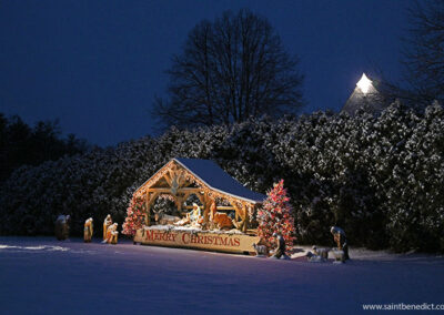 Outdoor Manger Scene at Christmas 2024