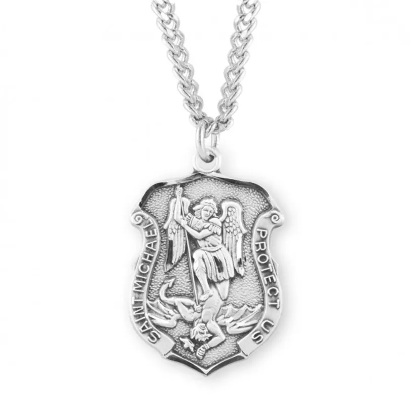 Large Saint Michael Shield Medal Large Saint Michael Shield Medal