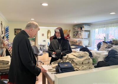 Visiting the Sisters Embroidery Room at the monastery
