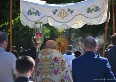 Corpus Christi Procession 2026 - Carrying the Blessed Sacrament