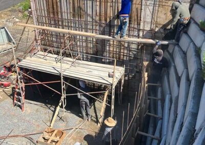 Prep work for the Lourdes Grotto at Saint Benedict Center, June 2026.