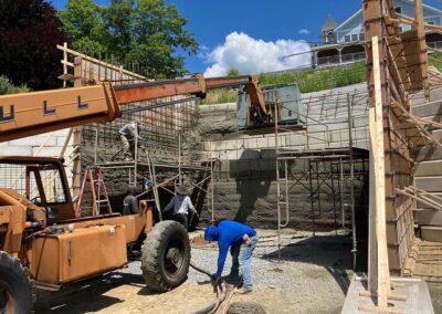 Interior cave for the Lourdes Grotto at Saint Benedict Center, June 2026.